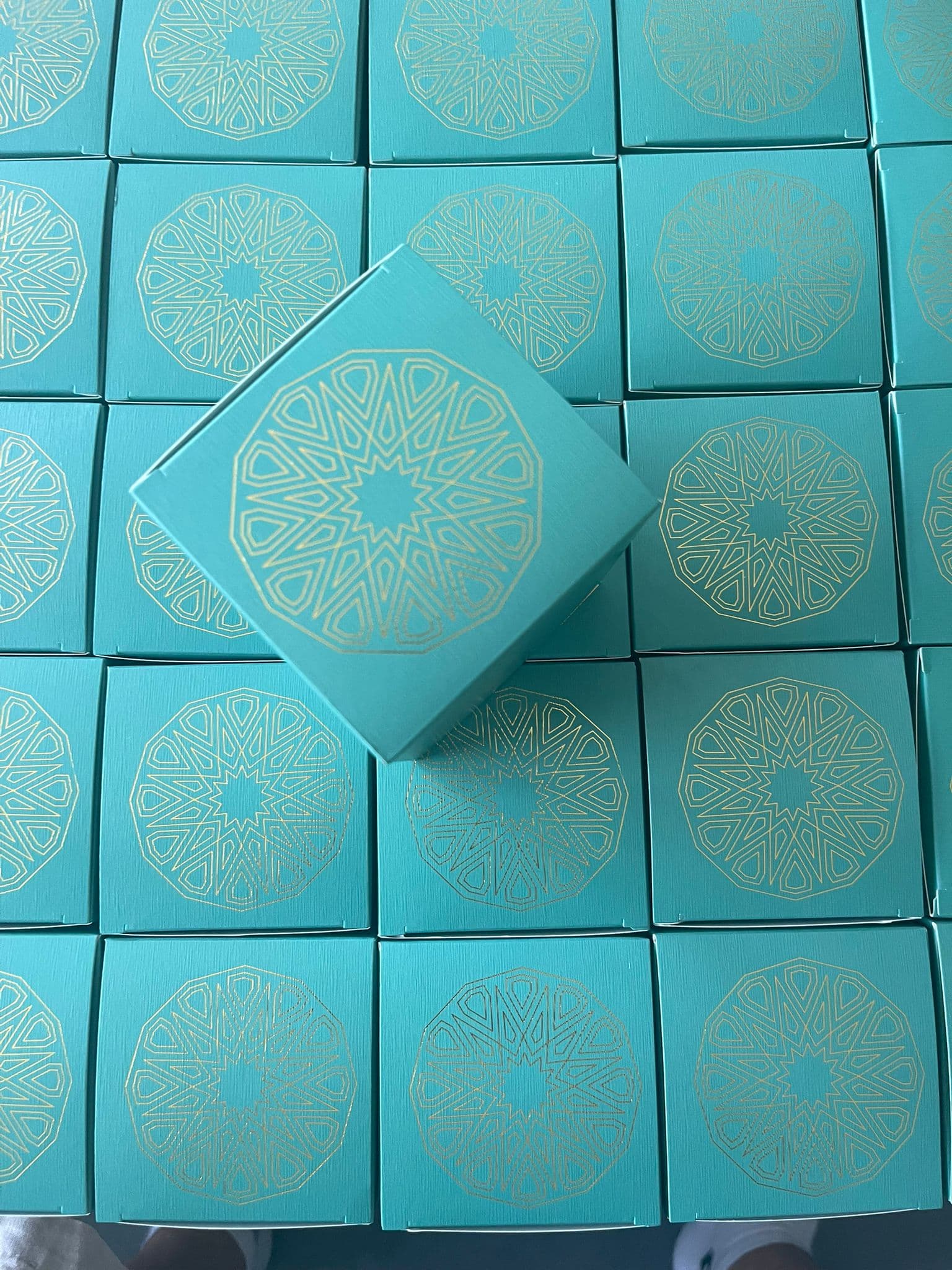 Zellige star, the pattern from the lid